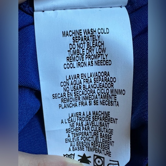 Nik & Nash New York Dress NWT Royal Blue Sleeves Sequence & Pearl Beading Sz XL. - Picture 10 of 13